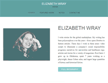 Tablet Screenshot of elizabethwraywriter.com